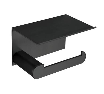 Porta Rolos Reserva Aluminio Preto CAPRI